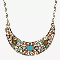 1928 Gold-Tone Womens 16 Inch Collar Necklace