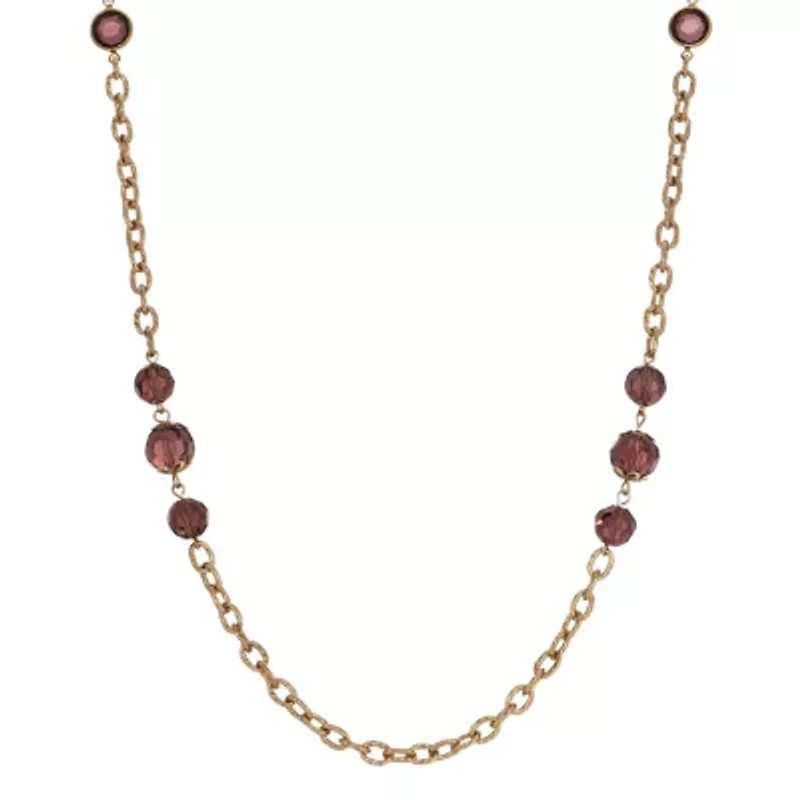 1928 Gold-Tone Womens 40 Inch Strand Necklace