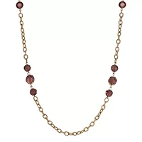 1928 Gold-Tone Womens 40 Inch Strand Necklace