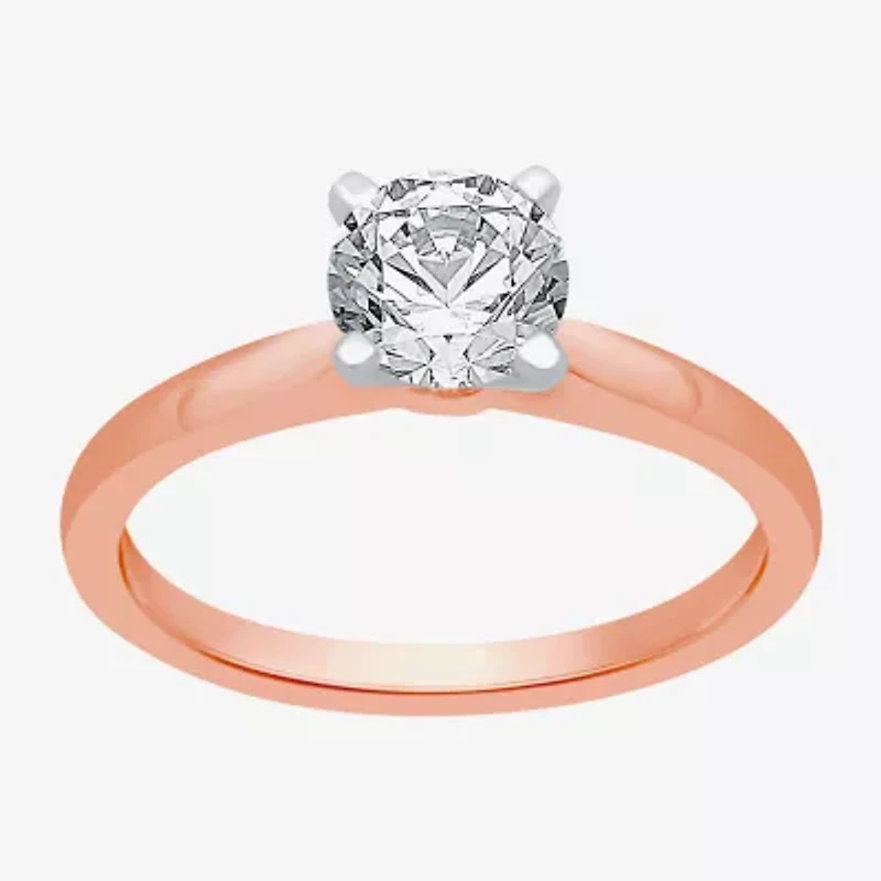 1 CT. Lab-Grown (G / SI2) Diamond Round Solitaire Engagement Ring 10K or 14K Gold