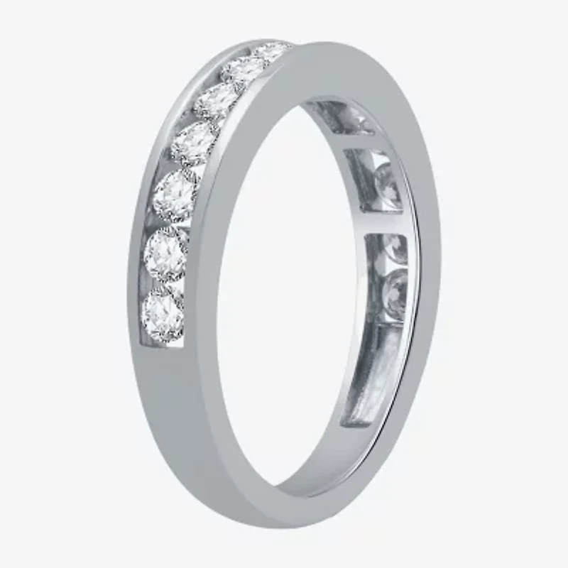 (H-I / I1) Womens 7/8 CT. T.W. Lab Grown White Diamond 10K Gold Wedding Band