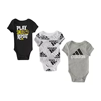 adidas Baby Boys 3-pc. Short Sleeve Bodysuit