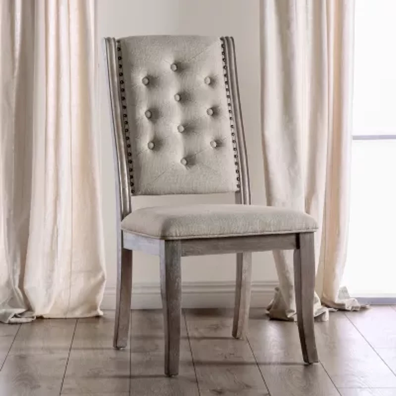 Alvarada 2-pc. Upholstered Tufted Dining Chair