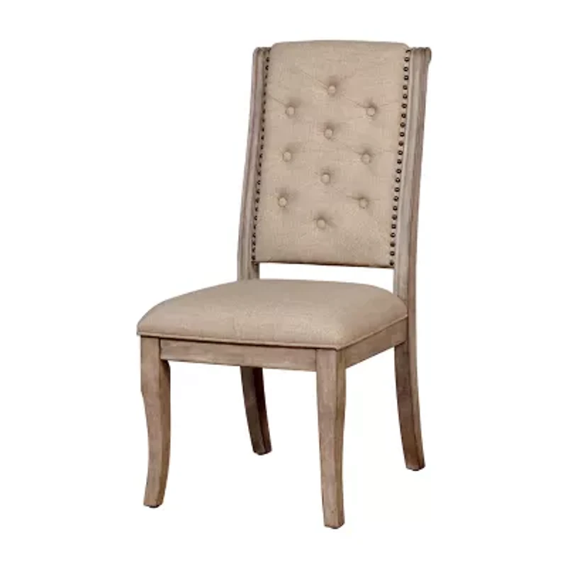 Alvarada 2-pc. Upholstered Tufted Dining Chair