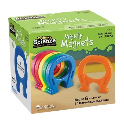 Learning Resources Primary Science 5mighty Magnets Set Of 6 Magnetic Discovery Toy