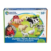 Learning Resources Jumbo Farm Animals Mommas And Babies Discovery Toy