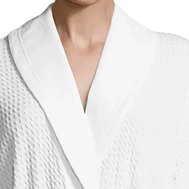 Liz Claiborne Womens Waffle 3/4 Sleeve Knee Length Robe