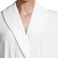 Liz Claiborne Womens Waffle 3/4 Sleeve Knee Length Robe
