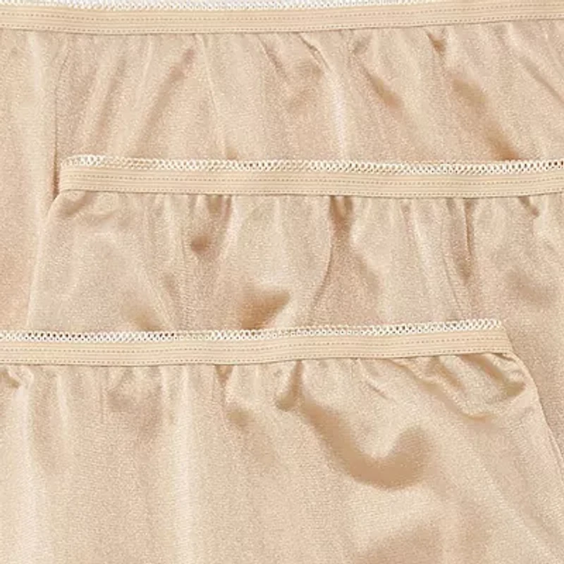 Underscore Nylon Womens 3 Pack Brief Panty