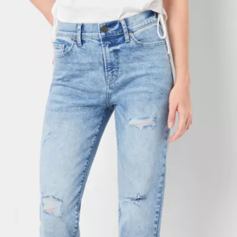 a.n.a Womens Tall High Rise Straight Leg Jean
