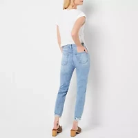 a.n.a Womens Tall High Rise Straight Leg Jean