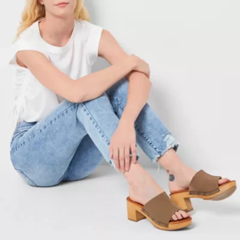 a.n.a Womens Tall High Rise Straight Leg Jean