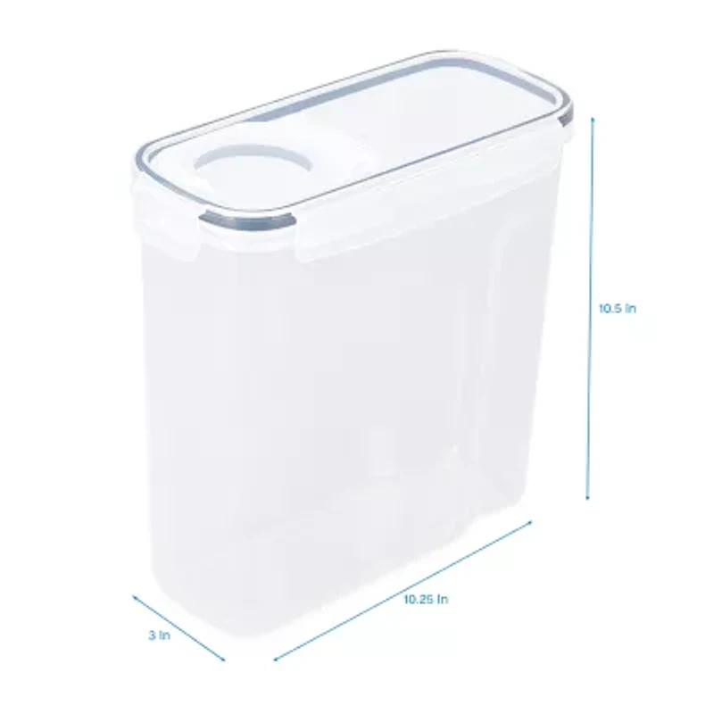 Home Expressions Acrylic 6.6 Qt Cereal Food Container