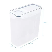 Home Expressions Acrylic 6.6 Qt Cereal Food Container