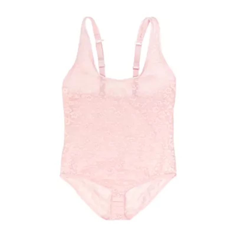 Curvy Couture No Show Lace Bodysuit- 1604