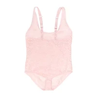 Curvy Couture No Show Lace Bodysuit- 1604