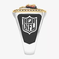True Fans Fine Jewelry Tampa Bay Buccaneers Mens 1/2 CT. Natural White Diamond 10K Two Tone Gold Fashion Ring