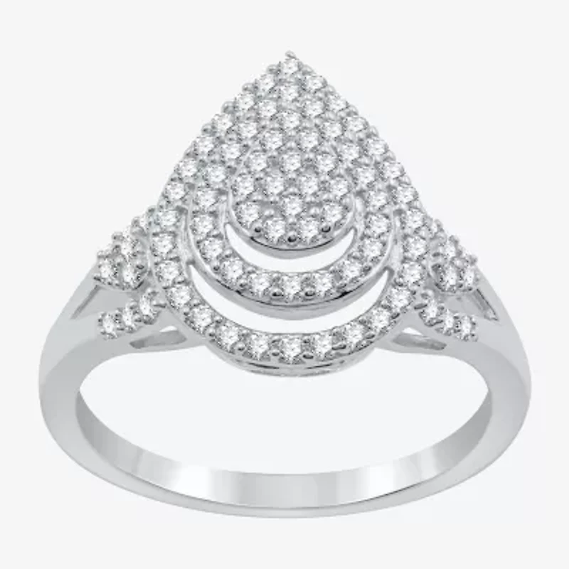 Womens 2 CT. T.W. Lab Grown White Diamond Sterling Silver Pear 3-pc. Jewelry Set