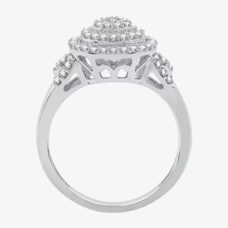 Womens 2 CT. T.W. Lab Grown White Diamond Sterling Silver Pear 3-pc. Jewelry Set