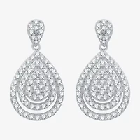 Womens 2 CT. T.W. Lab Grown White Diamond Sterling Silver Pear 3-pc. Jewelry Set