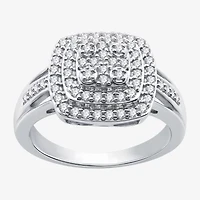 Womens 2 CT. T.W. Lab Grown White Diamond Sterling Silver Cushion 3-pc. Jewelry Set