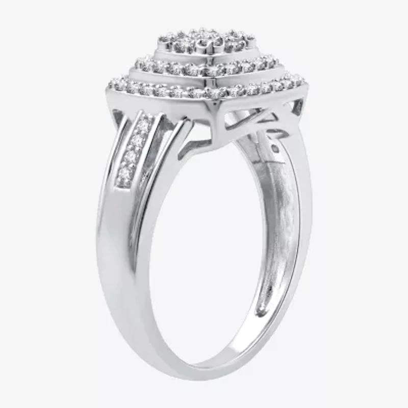 Womens 2 CT. T.W. Lab Grown White Diamond Sterling Silver Cushion 3-pc. Jewelry Set