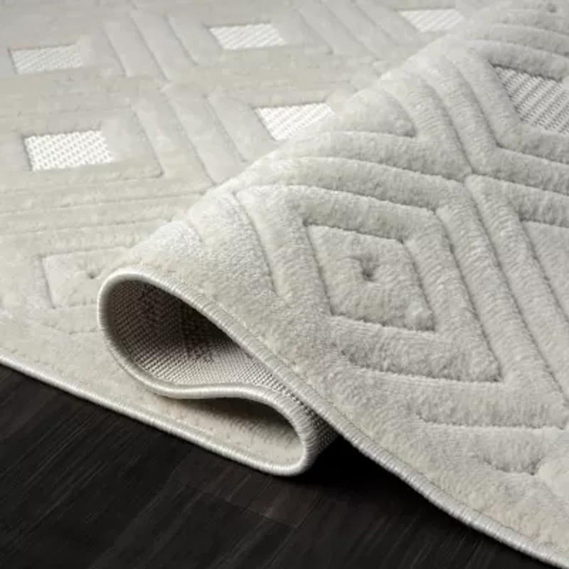Alina Bel Geometric Indoor Outdoor Rectangular Area Rug