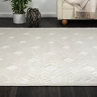 Alina Bel Geometric Indoor Outdoor Rectangular Area Rug