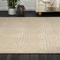 Alina Ely Geometric Indoor Outdoor Rectangular Area Rug