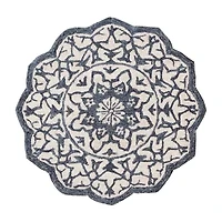 Beatrice Myra Floral Hand Tufted 3’X3’ Indoor Round Accent Rug
