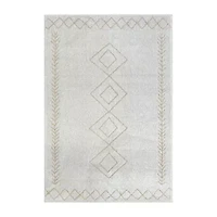 Calixta Bien Diamond Stain Resistant Indoor Rectangular Area Rug