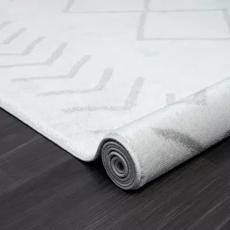 Calixta Dia Diamond Stain Resistant Indoor Rectangular Area Rug