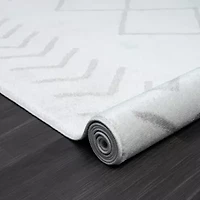 Calixta Dia Diamond Stain Resistant Indoor Rectangular Area Rug