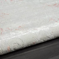Calixta Fran Floral Stain Resistant Indoor Rectangular Area Rug