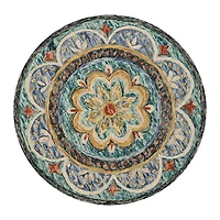 Daisy Aby Floral Hand Tufted Indoor Round Area Rug