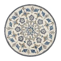 Daisy Ely Floral Hand Tufted Indoor Round Area Rug