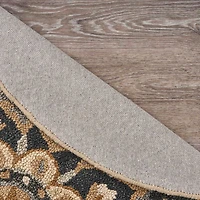 Daisy Bren Floral Hand Tufted Indoor Round Area Rug