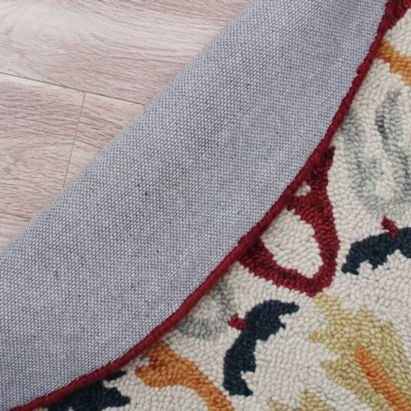 Sindy Den Floral Hand Tufted Indoor Round Area Rug