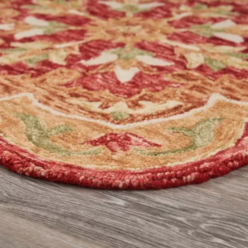Sindy Bien Floral Hand Tufted Indoor Round Area Rug