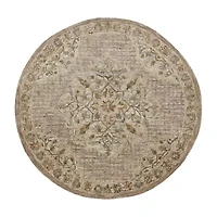 Sindy Deen Medallion Hand Tufted Indoor Round Area Rug