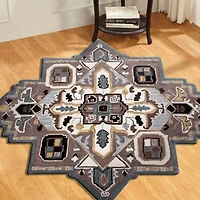 Shena Day Geometric Hand Tufted Indoor Star Area Rug