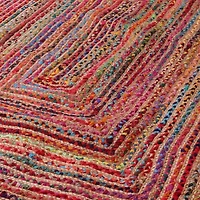 Halen Dia Geometric Braided Stain Resistant Indoor Rectangular Area Rug