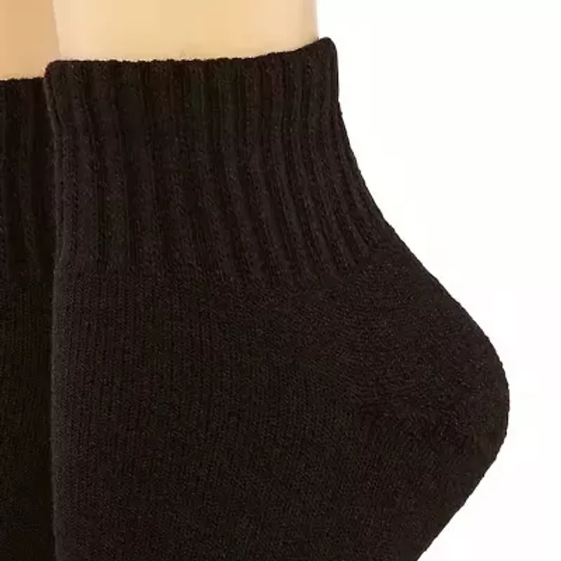 Gold Toe Ultra Tec Womens Multi-Pack 3 Pair Quarter Ankle Socks