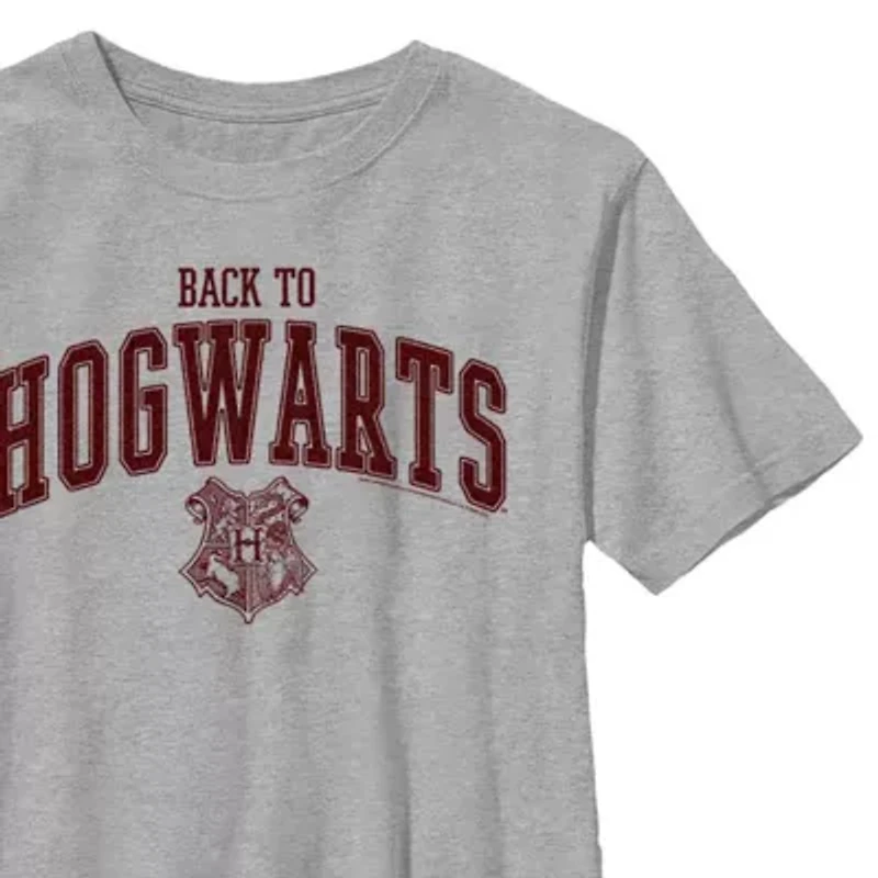 Little & Big Kid Boys Crew Neck Short Sleeve Slim Fit Harry Potter Graphic T-Shirt