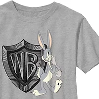 Warner Bros. Little & Big Kid Boys Crew Neck Short Sleeve Regular Fit Looney Tunes Graphic T-Shirt