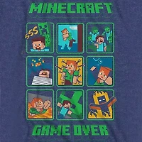 Little & Big Kid Boys Crew Neck Short Sleeve Regular Fit Minecraft Graphic T-Shirt