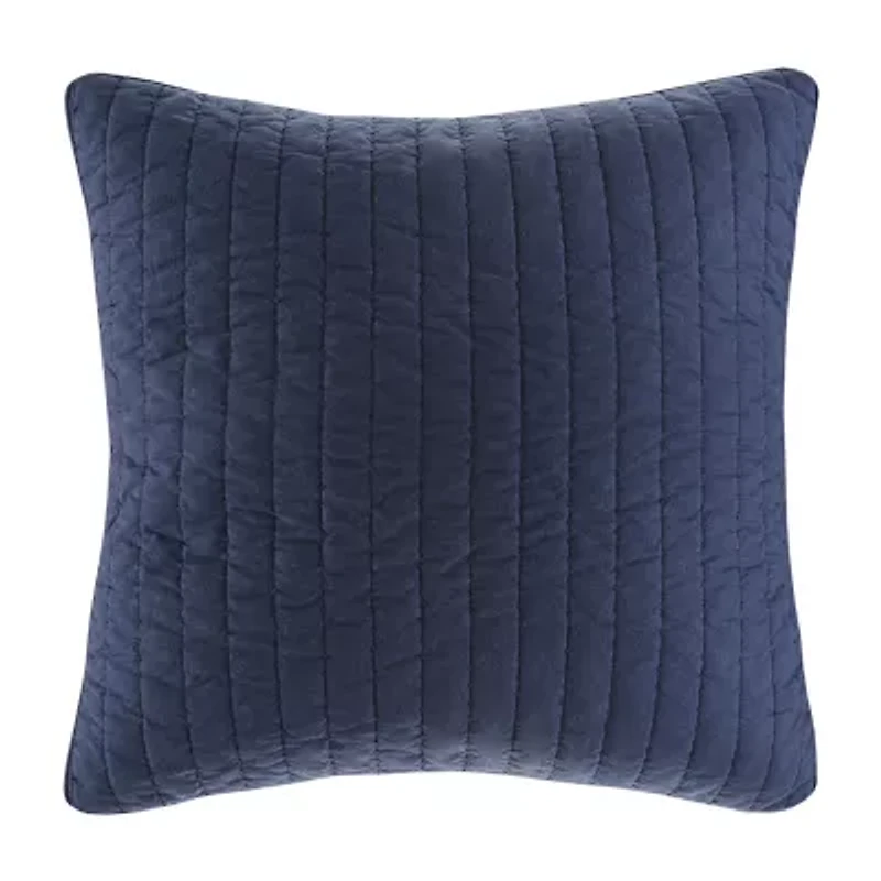 INK+IVY Camila Cotton Quilted Euro Sham