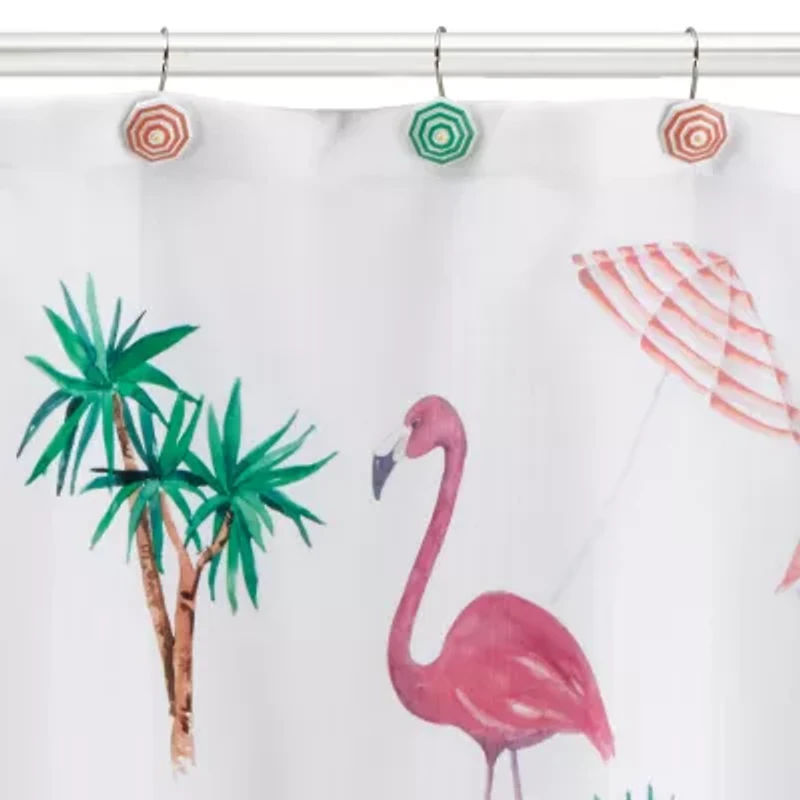 Avanti Flamingo Paradise Shower Curtain Hooks