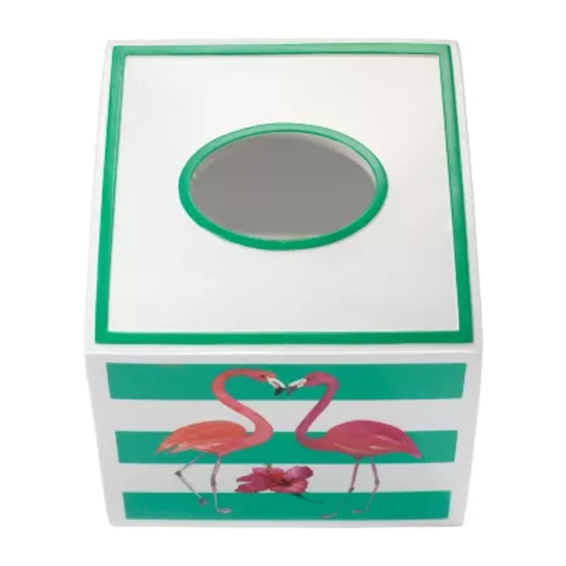 Avanti Flamingo Paradise Tissue Box Cover