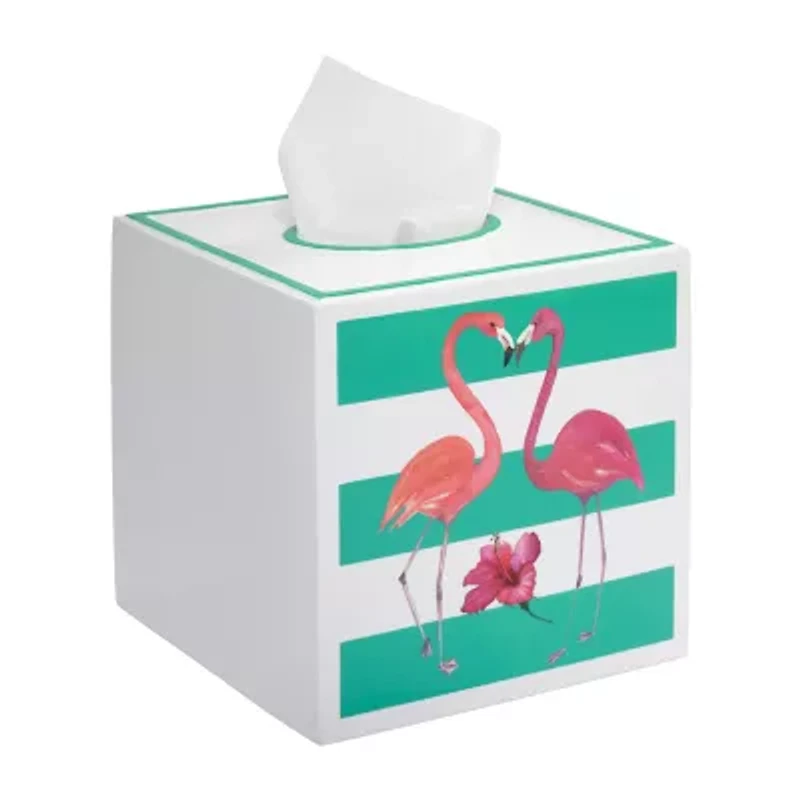 Avanti Flamingo Paradise Tissue Box Cover